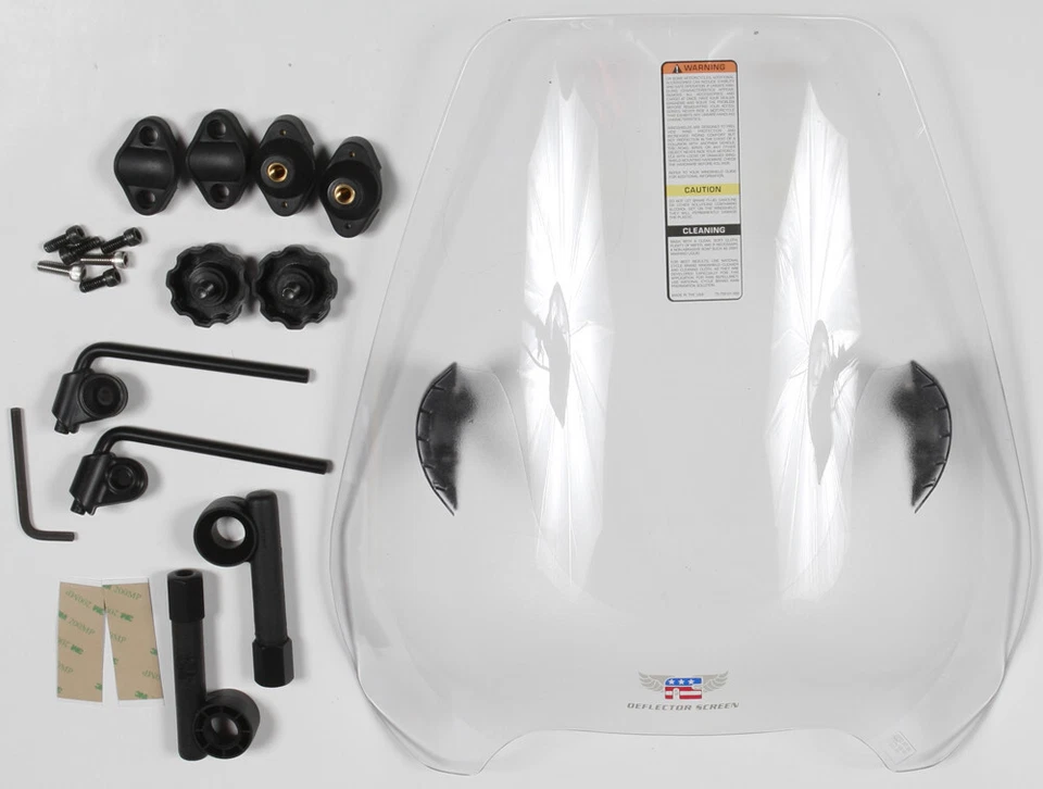 NATIONAL CYCLE - N25040 - DEFLECTOR SCREEN QUICKSET CLR 7/8" - Image 1 of 1