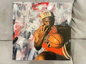 Michael Jordan Art 20x20 Fine Art Kyle Schindler 1/1, 3-peat - Bild 1 von 7