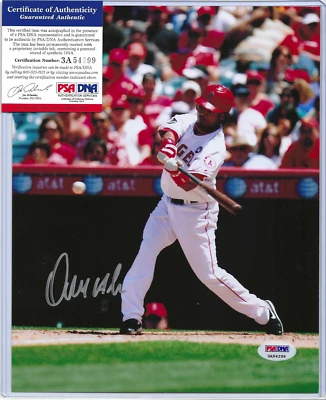 2014 Allstar Angels GG ~ Erick Aybar ~ Signed 8x10 Baseball Photo (PSA/DNA COA) - Image 1 of 4