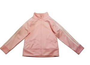 ADIDAS Pink Long Sleeve Zipper Track Jacket Kids - Size 4T - Picture 1 of 3