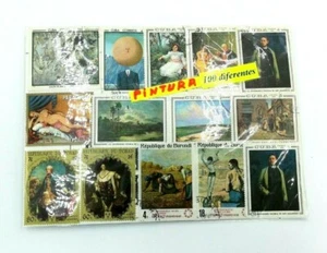 Seals Paint Themed Mailing 100 Different Collectables - Picture 1 of 1