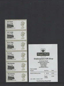 MACHIN Ma13 SHAKESPEARE STRATFORD FEBRUARY 2019 COLLECTOR Strip to 100g POST GO - Picture 1 of 1