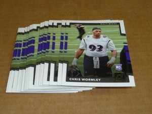 2017 Panini Donruss CHRIS WORMLEY RC/ROOKIE LOT OF 25 CARDS RAVENS #393