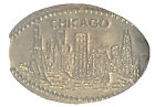 Pièce de monnaie Chicago Skyline penny en acier allongé Seconde Guerre mondiale pièce d'un cent Sky Line
