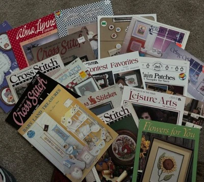 Lot 18 Cross Stitch & More Booklets Magazines Alma Lynne Crafts Hobbies Gifts - Image 1 of 4
