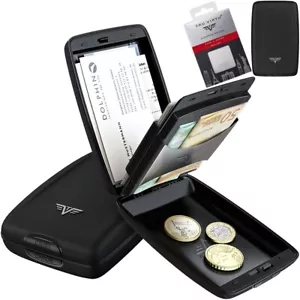 TRU VIRTU Geldbörse RFID Kartenetui Bank Karten Metall Portemonnaie Aluminium - Bild 1 von 19