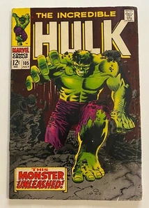 Incredible Hulk #105 (1968) *Lotto H* Silver Age! Link mancante prima app! - Foto 1 di 8