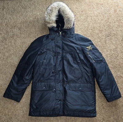 Vintage N3b Polo Sport Ralph Lauren Parka Coyote Fur Jacket Size 100 (39inch) - Image 1 of 4
