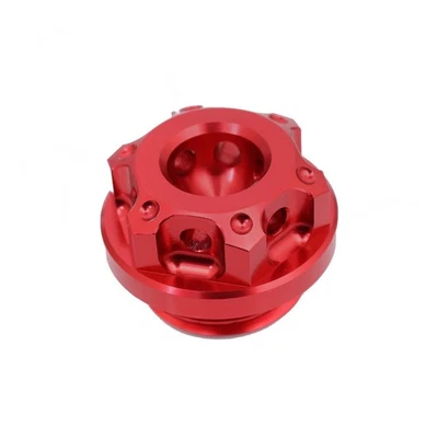 Tapa de llenado de aceite CNC clásica roja para Triumph Speed Triple T955 02-04 03 Foto 1 de 4