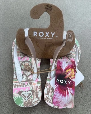 Sandalias Chanclas Niños Talla 11 NUEVO CON ETIQUETAS ROXY GIRL 'RG Tahiti VII" Foto 1 de 4