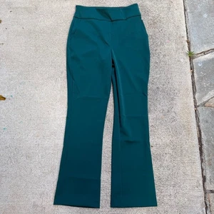 Express Bootcut Pants Womens Medium Teal Supersoft Double Knit Comfy Casual Bold - Picture 1 of 13