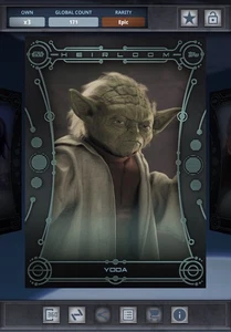 YODA EPIC WAVE 1 FULL-SCALE HEIRLOOM 2025-TOPPS STAR WARS CARD TRADER - Picture 1 of 1