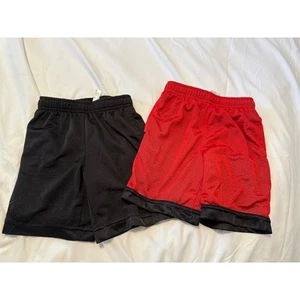 Lot of 2 Boys' Athletic Works Mesh Shorts Size 6-7 Multicolor - Picture 1 of 5