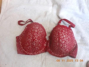 V - V.S. / 36DD / DREAM ANGELS / GEFÜTTERTE HALBHOSE / SPITZE / DUNKELROT 💕💕💕💕💕💕💕 - Bild 1 von 6