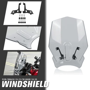 Windshield Windscreen Fairing Screen For Honda CBR650 2019-2023 CB1000R 2018-20 - Picture 1 of 9