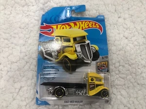 New- Hot Wheels- Treasure Hunt- HW Metro- Fastbed Hauler- Rare Chase- Yellow-‘18 - Picture 1 of 6