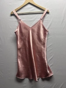 Vestido sin mangas Jones New York para mujer rosa mediano satinado camisón íntimo - Imagen 1 de 8