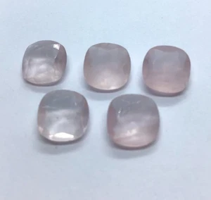 AAA Loose Gemstone Cushion Cut Natural Rose Quartz For Making All Type Jewelry - Picture 1 of 6