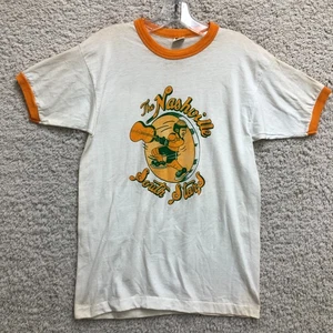 VINTAGE Champion Top Shirt Large weiß The Nashville South Stars Hockey 80er Herren - Bild 1 von 8