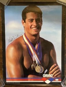 MATT BIONDI GOLDMEDAILLE SCHWIMMER HANDSIGNIERTES POSTER 26X20" JSA/COA - Bild 1 von 3