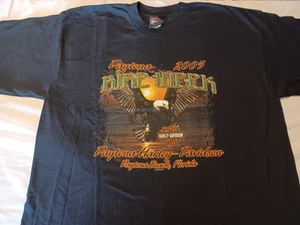 2005 Daytona Harley-Davidson Bike Week Tshirt Blk XL Full Graphics - Bild 1 von 8
