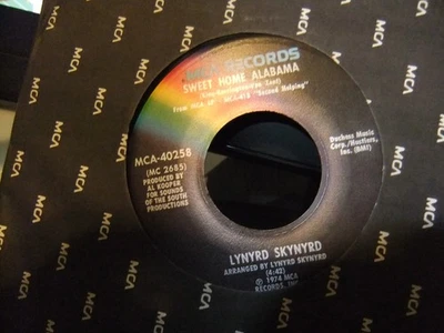 ~LYNYRD SKYNYRD SWEET HOME ALABAMA/TAKE YOUR TIME ON MCA  RECORDS excellent - Image 1 of 2