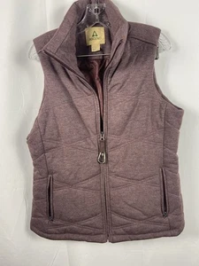 Gilet imbottito donna Ascend taglia L viola chambray full zip zip tasche poli/rayon - Foto 1 di 20