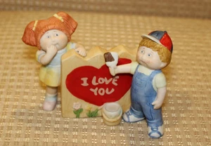 Cabbage Patch Kids Fine Porcelain I LOVE YOU Valentine’s Day Vintage 1984 - Picture 1 of 3