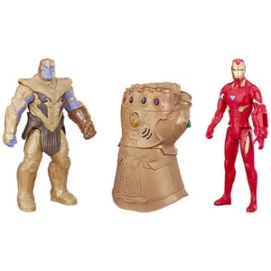 Marvel Titan Hero Series Iron Man e Thanos con Guanto dell'Infinito Illuminato 30 - Foto 1 di 2