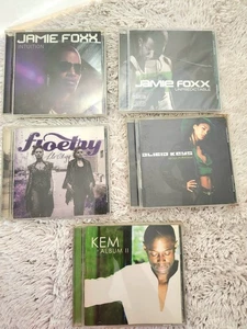 Vintage CD Lot 5 Rythem & Blues CDs, Unopened Jamie Foxx, Alicia Keys, Floetry.. - Foto 1 di 13