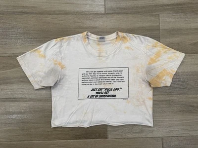 Camiseta Supreme Recortada MEDIANA Dorada Tie Dye Streetwear 2016 Fck Off (VER MANCHAS) Foto 1 de 4