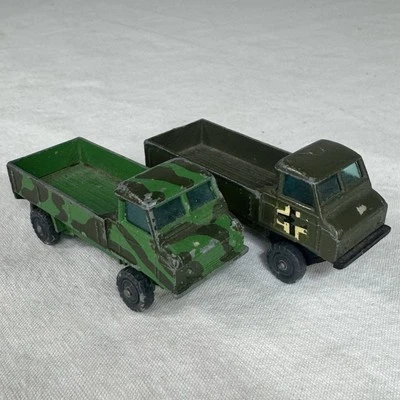 2 camiones Husky Land Rover de colección de control delantero del ejército hechos en Gran Bretaña Foto 1 de 4