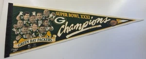 1997 Green Bay Packers Pennant Lot - Brett Favre, Reggie White, Super Bowl XXXI - Picture 1 of 7