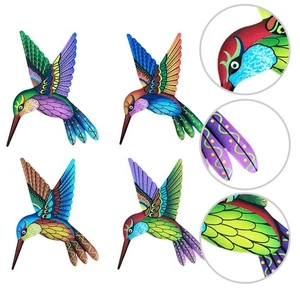 Decoración de pared de colibrí de metal vibrante para jardín patio porche uso interior - Imagen 1 de 8