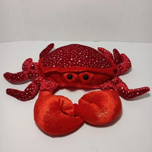Peluche Aurora 12 pulgadas cangrejo rojo peluche juguete lunares mar océano náutico - Imagen 1 de 6