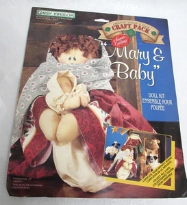 Vintage Daisy Kingdom Mary & Baby Weihnachtskrippe Puppe Kit Stoff Panel Neu - Bild 1 von 7