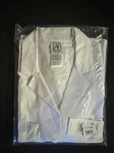Cherokee Women's Lab Coat 28" Button Up Front Consultation Coat CK451 Large - Picture 1 of 5