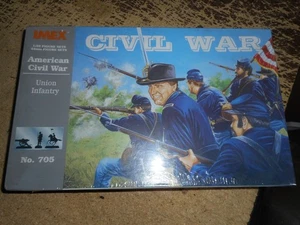 Soldados de infantería Imex Unión Americana de la Guerra Civil en caja 1/32 #705 - Imagen 1 de 3