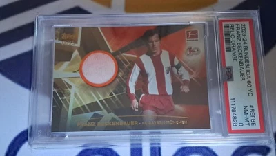 Topps Bundesliga 60 Year Franz Beckenbauer /25 Relic Card Match Worn PSA 8 - Bild 1 von 2