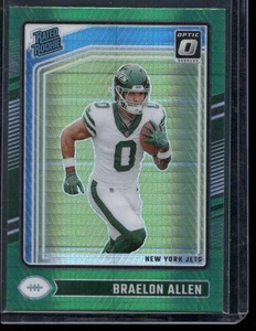 2024 Donruss Optic #211 Braelon Allen Green Hyper Rookie RC - Picture 1 of 2