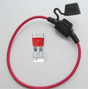 16 GAUGE ATC FUSE HOLDER W/FUSE IN-LINE AWG WIRE COPPER 12 VOlt Waterproof - Bild 1 von 1