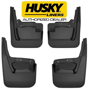 HUSKY 58276 Front & Rear Mud Guards Mud Flaps for 2019-2025 GMC Sierra 1500 - Picture 1 of 6