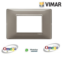 VIMAR PLANA 14653.40 - PLACCA 3M 3posti Colore REFLEX CENERE ORIGINALE VIMAR