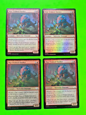 MTG March of the Machine (  War-Trained Slasher ) Lot of 4 FOIL Cards 0172