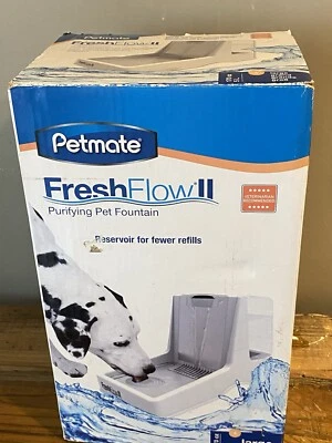 Petmate Fresh Flow II Fountain 170 oz, Purifying Pet Fountain, Vet Recommended - Image 1 of 4