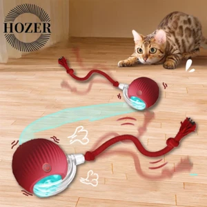 Cat Interactive Ball Toy Automatic Rolling Ball Faux Tail Rechargeable Smart Pet - Picture 1 of 20