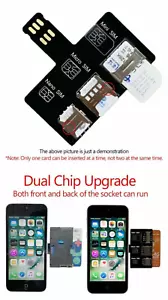 External SIM Card Slot Adapter Fast Changer Reader Holder Free Reboot For iPhone - Picture 1 of 12