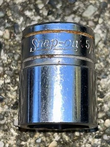 Snap On 3/8" Drive 5/8” 6 Point Shallow Chrome Socket FS201 - Picture 1 of 8
