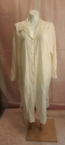 Davi & Dani Women’s MAXI DRESS IVORY WITH POCKETS NWT SIZE 3XL BUTTON UP - Picture 1 of 7