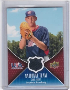 2009 Upper Deck Stephen Strasburg USA National Team Jersey Relic RC #USA-SS - Picture 1 of 2